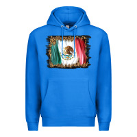 True Royal distressed mexico flag Premium Hoodie - BarkalooDesign