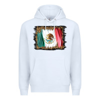 White distressed mexico flag Premium Hoodie - BarkalooDesign