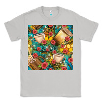 Moon Dust honey and bee coffee cup with flowers and leopard seamless pattern bbs Classic Tee - BundleAndBundleShop