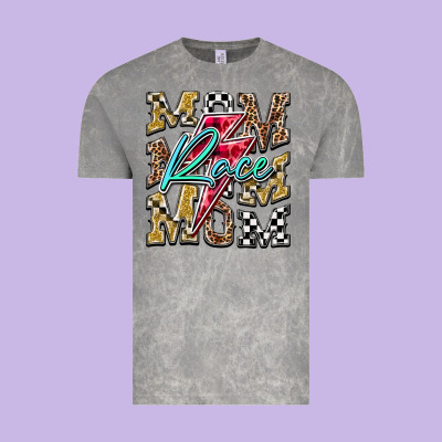 Mom Race Vintage Tee Designed By Racoondesign