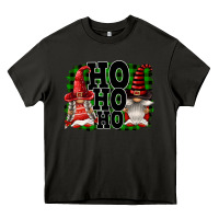 Asphalt Ho Ho Ho Christmas Gnomes Heavy Core Tee - FaDigitalArtStudio