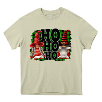 Mossy Ho Ho Ho Christmas Gnomes Heavy Core Tee - FaDigitalArtStudio