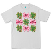 Dove Grey clover bow Premium Tee - CowhideDigitalArt