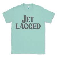 Seafoam jet lagged cute world traveler & funny vacation pullover hoodie Classic Tee - linhVisuals