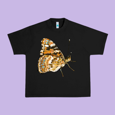 Painted Lady Butterfly Urban Heavy Tee Designed By Lillyallendesigns