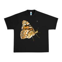 Black Painted Lady Butterfly Urban Heavy Tee - LillyAllenDesigns