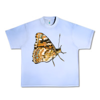 Grape Ice Painted Lady Butterfly Urban Heavy Tee - LillyAllenDesigns