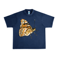 Navy Painted Lady Butterfly Urban Heavy Tee - LillyAllenDesigns