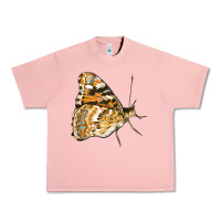 Salmon Painted Lady Butterfly Urban Heavy Tee - LillyAllenDesigns