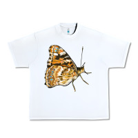 White Painted Lady Butterfly Urban Heavy Tee - LillyAllenDesigns