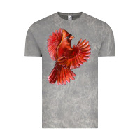 Flying Northern Cardinal Bird Vintage Tee | Teevron