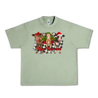 Oil Green feliz navidad heifers front view Urban Heavy Tee - RanaPortraitStore