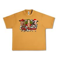 Peanut Butter feliz navidad heifers front view Urban Heavy Tee - RanaPortraitStore