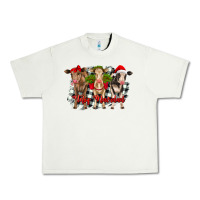 Pistachio feliz navidad heifers front view Urban Heavy Tee - RanaPortraitStore