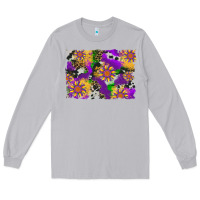 Moon Dust mardi gras sunflower cowhide leopard and glitter background Long Sleeve Tee - Artiststas