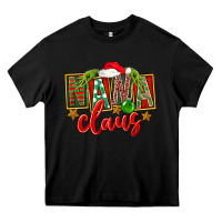 Black christmas nana claus Heavy Core Tee - FaDigitalArtStudio