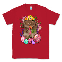 Red Rabbit And Carrot Easter Classic Tee - BundleAndBundleShop