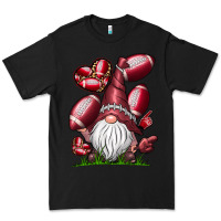 Black American Football Gnome Premium Tee - CowhideDigitalArt