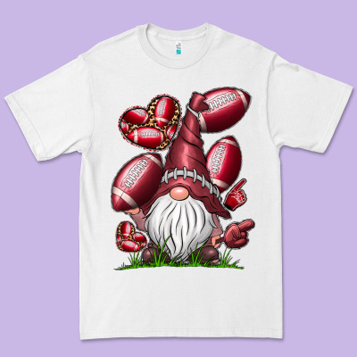 American Football Gnome Premium Tee Designed By Cowhidedigitalart