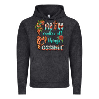 Vintage Black faith makes all things possible Vintage Hoodie - BarkalooDesign