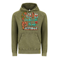 Vintage Olive faith makes all things possible Vintage Hoodie - BarkalooDesign