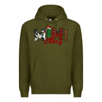 Army Green mimi claus Premium Hoodie - BarkalooDesign