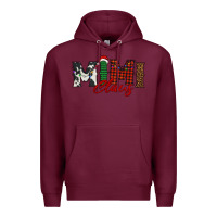 Burgundy mimi claus Premium Hoodie - BarkalooDesign