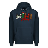 Navy mimi claus Premium Hoodie - BarkalooDesign