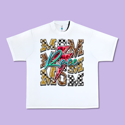 Mom Race Urban Heavy Tee Designed By Racoondesign