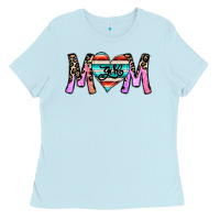 Baby Blue girl mom Ladies Tee - CowhideDigitalArt