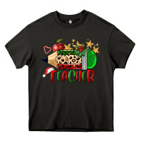 Asphalt Christmas Teacher Pencil Heavy Core Tee - FaDigitalArtStudio