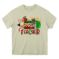 Mossy Christmas Teacher Pencil Heavy Core Tee - FaDigitalArtStudio