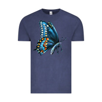 Vintage Denim Black Shallowtail Vintage Tee - LillyAllenDesigns