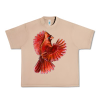 Burro Flying Northern Cardinal Bird Urban Heavy Tee - LillyAllenDesigns