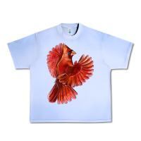 Grape Ice Flying Northern Cardinal Bird Urban Heavy Tee - LillyAllenDesigns