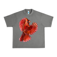 Tornado Flying Northern Cardinal Bird Urban Heavy Tee - LillyAllenDesigns