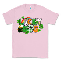 Bubblegum Pink lucky dog St. Patricks Day Classic Tee - FaDigitalArtStudio