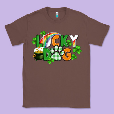 Lucky Dog St. Patricks Day Classic Tee Designed By Fadigitalartstudio