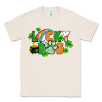 Natural lucky dog St. Patricks Day Classic Tee - FaDigitalArtStudio