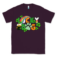 Plum lucky dog St. Patricks Day Classic Tee - FaDigitalArtStudio