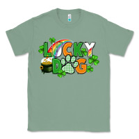 Sage lucky dog St. Patricks Day Classic Tee - FaDigitalArtStudio