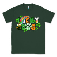 Sports Green lucky dog St. Patricks Day Classic Tee - FaDigitalArtStudio