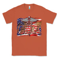 Copper patriotic nurse certified medical assistant medilcal symbol background Classic Tee - BarkalooDesign