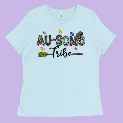 Au Some Tribe Ladies Tee Designed By Cowhidedigitalart