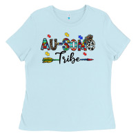 Baby Blue au some tribe Ladies Tee - CowhideDigitalArt