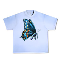 Grape Ice Black Shallowtail Urban Heavy Tee - LillyAllenDesigns