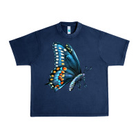Navy Black Shallowtail Urban Heavy Tee - LillyAllenDesigns
