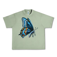 Oil Green Black Shallowtail Urban Heavy Tee - LillyAllenDesigns