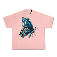 Salmon Black Shallowtail Urban Heavy Tee - LillyAllenDesigns