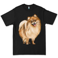 Black Pomeranian Dog Illustrations Premium Tee - LillyAllenDesigns